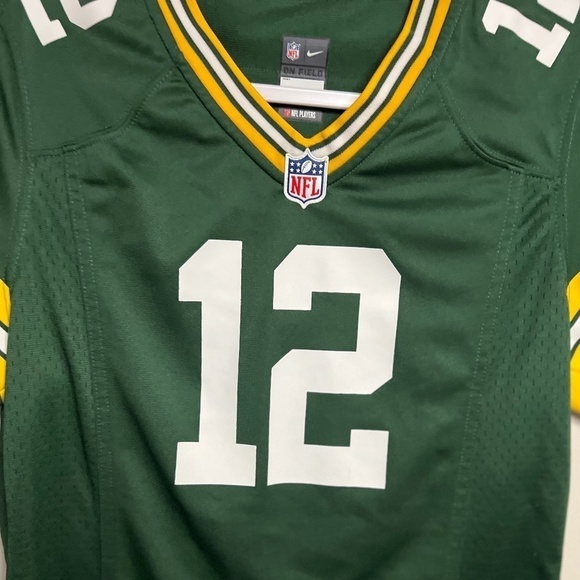 NIKE GREEN BAY PACKERS AARON RODGERS ON FIELD JERSEY SIZE LARGE GREEN HOME - Picture 4 of 9